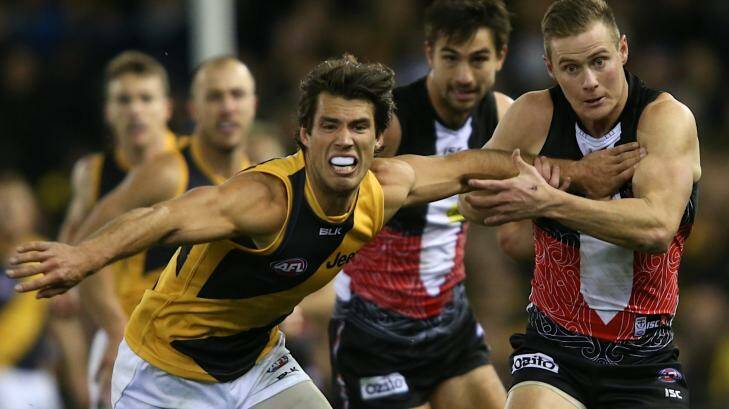 Peerless: Star defender Alex Rance is leading the way for the Tigers in 2014. Photo: Pat Scala