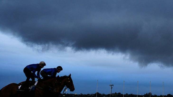 The weather may be a concern at Moonee Valley this weekend. Photo: Vince Caligiuri