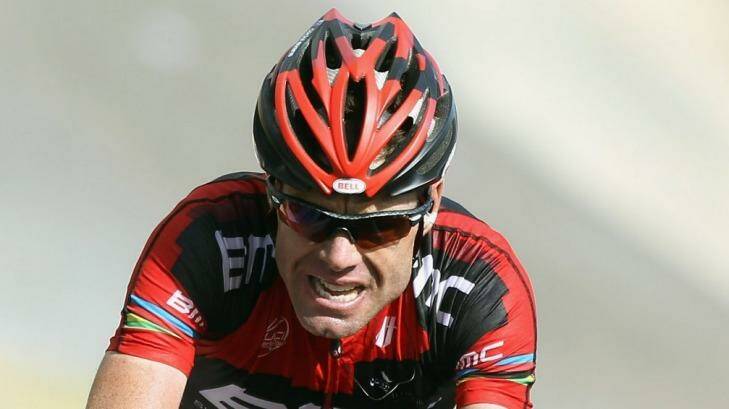 Cadel Evans races in the 2011 Tour de France. Photo: Bryn Lennon/Getty