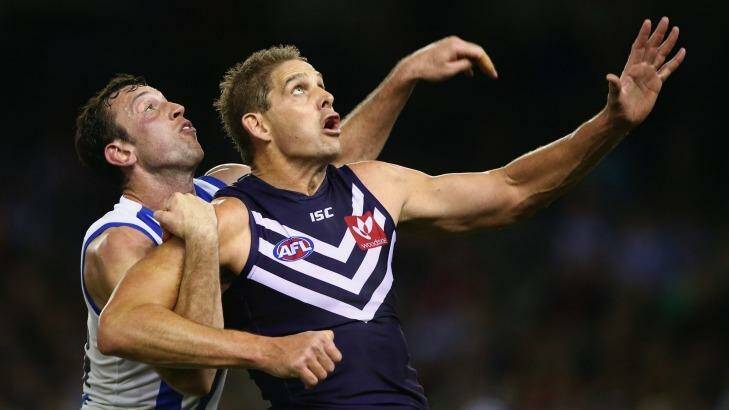 Aaron Sandilands could be back for the Dockers within a month. Photo: Robert Cianflone