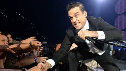 Robbie Williams in Brisbane. Photo: Bradley Kanaris