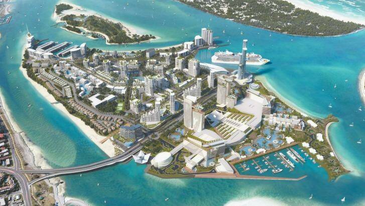 An artist's impression of the $7.5 billion integrated resort and cruise ship terminal. Photo: ASF Consortium