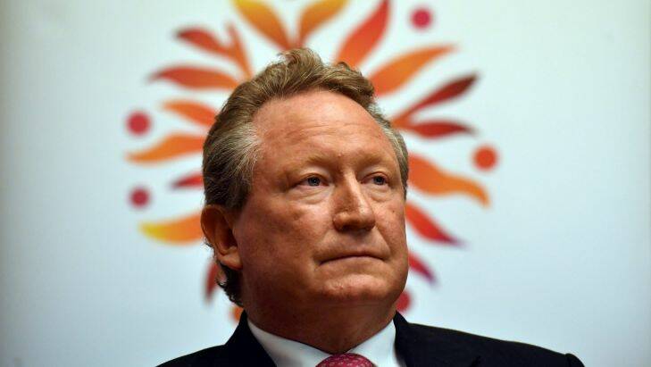 Fortescue Metals Group CEO and philanthropist Andrew 'Twiggy' Forrest on family violence campaign media conference. Photo: AAP/Mick Tsikas