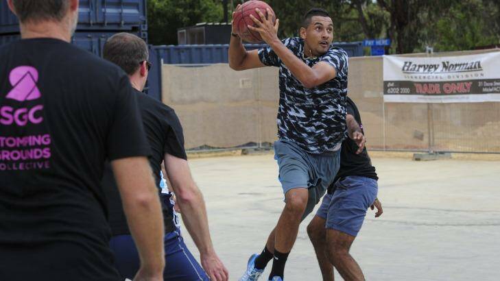 Playing in the NBA All-Star game is a good move for Canberra tennis star Nick Kyrgios. Photo: Graham Tidy