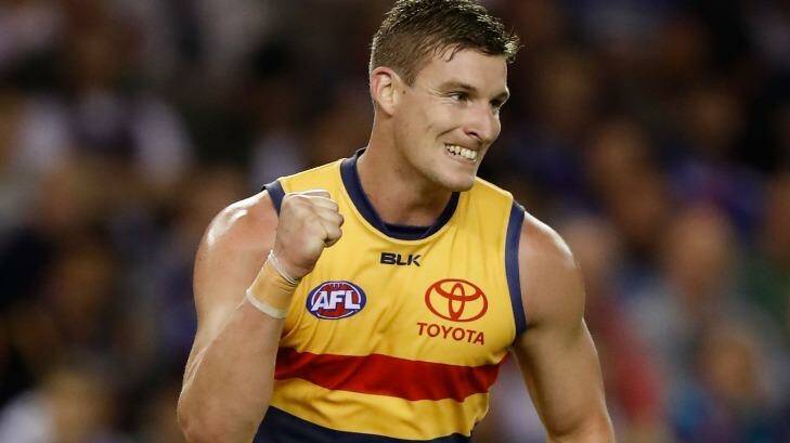 Josh Jenkins: The former Bomber is flying at the Crows. Photo: Getty Images/AFL Media