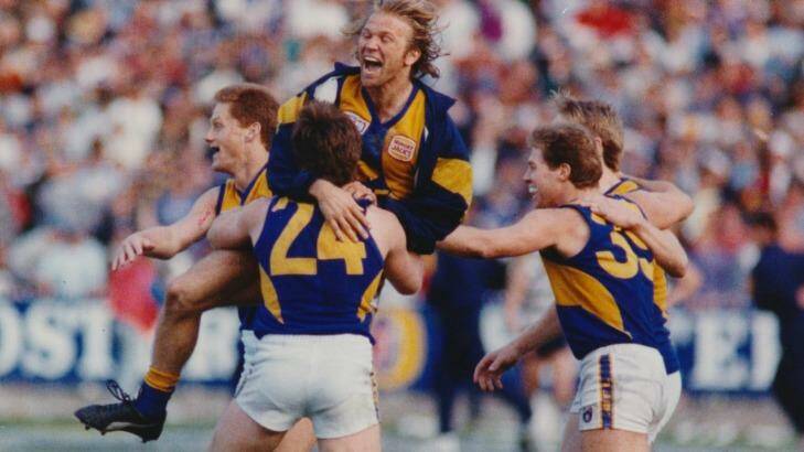 Great Eagles moments: West Coast's second premiership in 1994. Photo: Wayne Ludbey