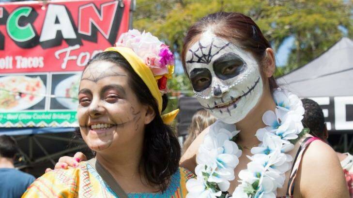 Mayi Cenantes (left) and Linda Pan (right) enjoying the festival. Photo: Tammy Law