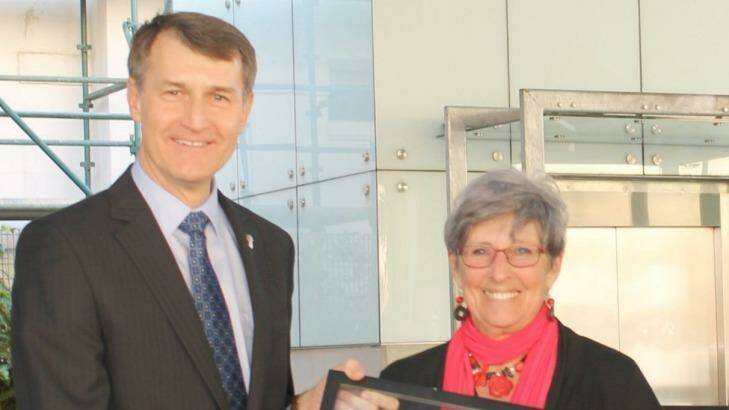 Lord Mayor Graham Quirk with The Gap ward councillor Geraldine Knapp in 2014. Photo: Supplied