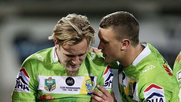 Blake Austin and Jack Wighton are both set to miss next week's game. Photo: Stefan Postles/Getty Images