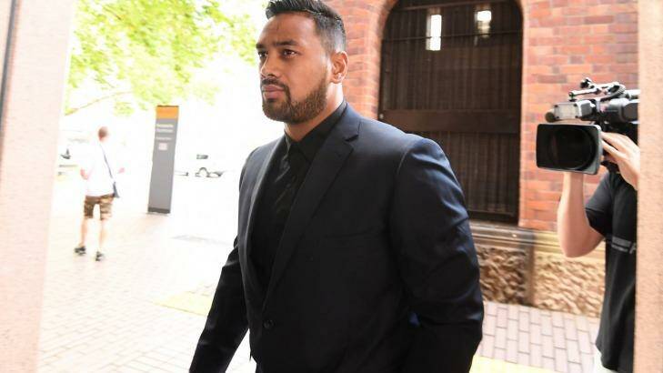 Kenny Edwards arrives at Parramatta Local Court on Monday. Photo: Peter Rae