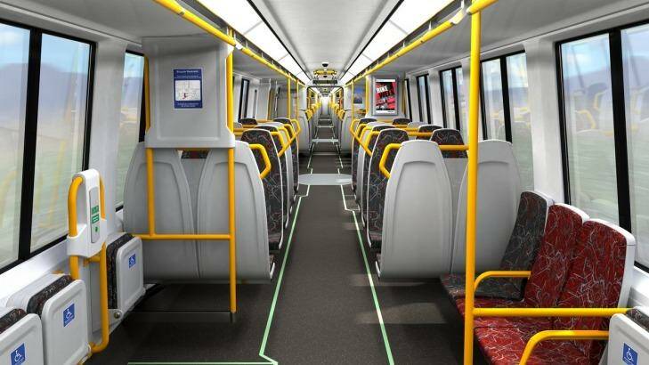 Inside the new NGR trains. Photo: Dept of Transport and Main Roads