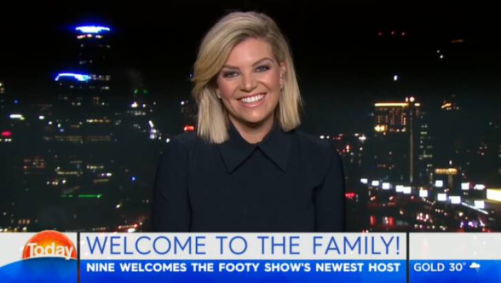 Welcome to the family: Rebecca Maddern joins Channel Nine after 13-and-a-half years at Seven. Photo: Supplied