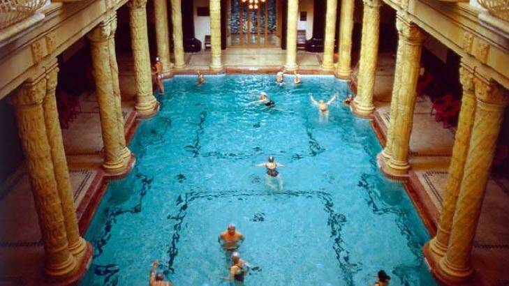 The Gellert Hotel thermal baths in Budapest.