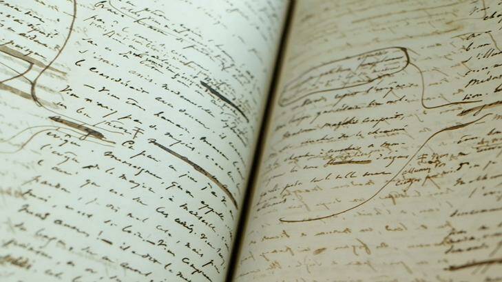 The manuscript of <i>Les Miserables</i>, by Victor Hugo.