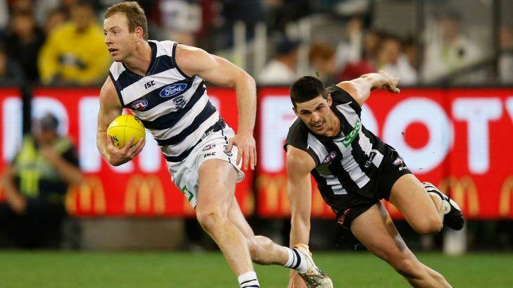 Lasting decision: Geelong veteran Steve Johnson will have a lot to think about should the Cats delist him. Photo: AFL Media/Getty Images