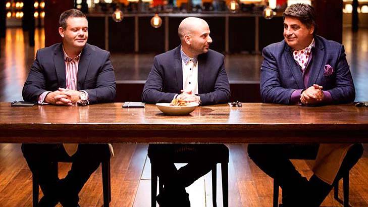 The end of another season: MasterChef judges get ready to judge. Photo: Channel Ten