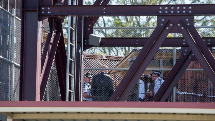Police continued to examine the scene at Dreamworld on Wednesday. Photo: Glenn Hunt