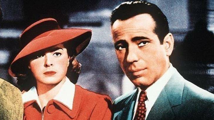 Ingrid Bergman and Humphrey Bogart in <i>Casablanca</i>.