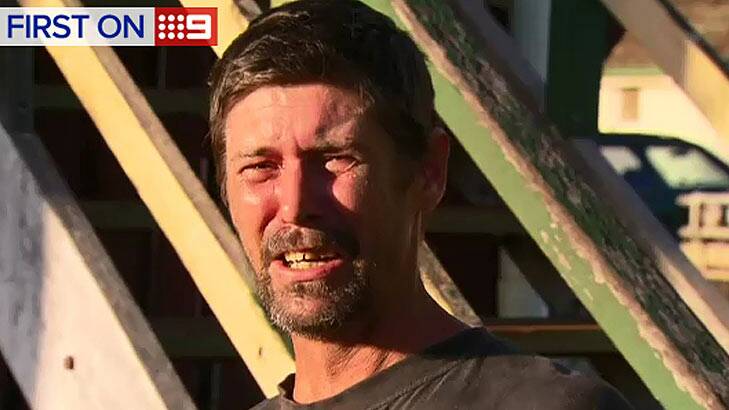 Garth Campbell, the father of three-year-old Chloe Campbell. Photo: Nine News