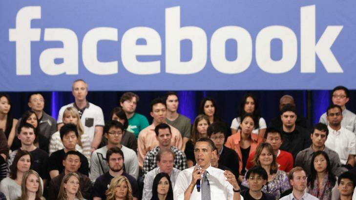 President Barack Obama at a town hall meeting at Facebook headquarters in Palo Alto, California. The year Obama came into office, the White House joined Facebook, Twitter, Flickr, Vimeo, iTunes and MySpace. In 2013, the first lady posted her first photo to Instagram. In 2015, Obama sent his first tweet from @POTUS, an account which now has 11 million followers. This year, the White House posted its first official story on Snapchat. Photo: MARCIO JOSE SANCHEZ