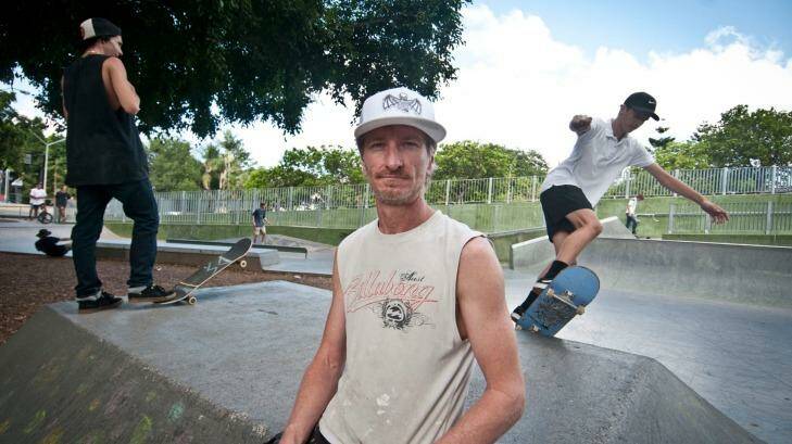 Skateboarder Jim Hoffman: 'Skaters are leaving every day and every night to go to the Gold and Sunshine Coasts, because we don't have decent facilities.' Photo: Robert Shakespeare