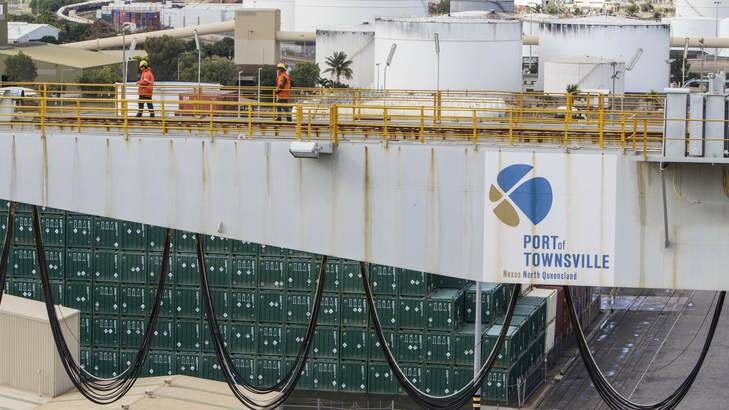 Port of Townsville is one of the state assets the government is considering selling off. Photo: Glenn Hunt