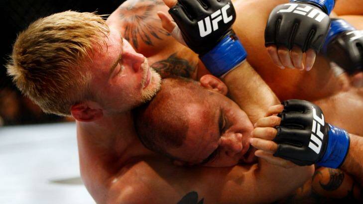 Alexander Gustafsson, left, pictured in an earlier bout, will take on Daniel Cormier this weekend.
 Photo: Janie Barrett
