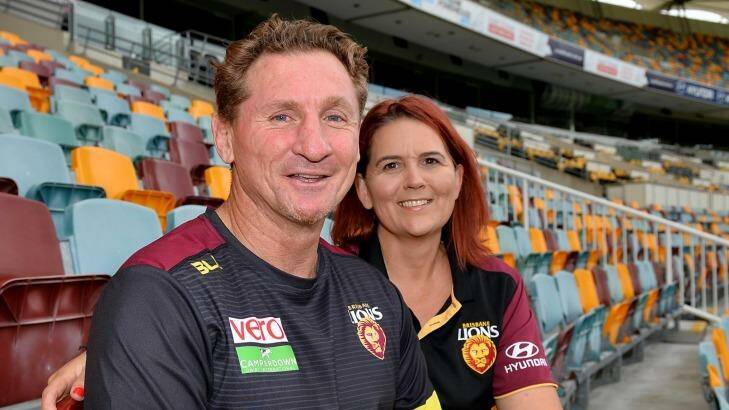 Craig Lambert and Melissa Lambert in Brisbane this week. Photo: Bradley Kanaris