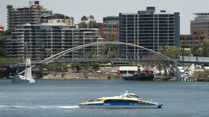 A CityCat on the Brisbane River. Photo: Harrison Saragossi