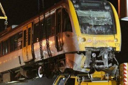The 2013 passenger train crash at Cleveland Station might have been prevented if an auto-braking system had been in place.   Photo: Supplied