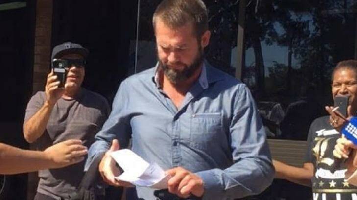 Ben Cousins leaves Armadale court recently. Photo: Heather McNeill