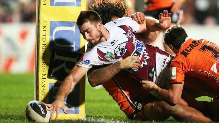 Focusing: Manly Sea Eagles are again in the mix but how much will the contract speculation surrounding stars like five-eight Kieran Foran have on the team? Photo: Getty Images 