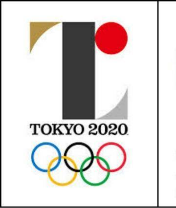 Compare the pair: The Tokyo 2020 logo aside its Theatre de Liege counterpart.