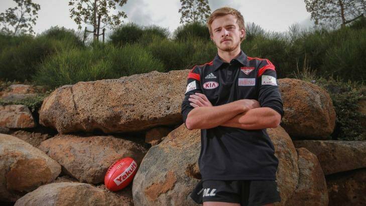 Country stock: Essendon's Martin Gleeson before this week's AFL ''country game''. Photo: Wayne Taylor