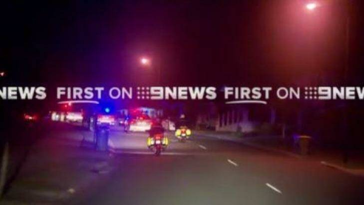 A man has been arrested after a police pursuit on the Gold Coast. Photo: Nine News
