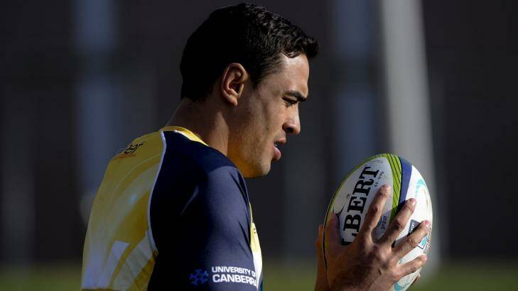Brumbies lock Rory Arnold returned to training in Canberra on Monday. Photo: Rory Arnold