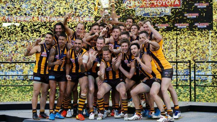 Hawthorn would love to see a repeat of this picture on Saturday evening. Photo: Supplied