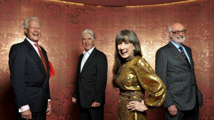 The Seekers: L-R Keith Potger, Bruce Woodley, Judith Durham and Athol Guy.