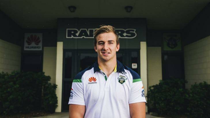 Young gun Lachlan Croker has signed a deal to stay at the Raiders until 2017. Photo: Rohan Thomson