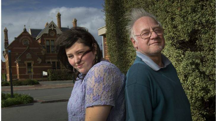 Arthur and Jacinda Eastham from Euroa have intellectual disabilities and live in public housing. They were recently signed up to diplomas they can't complete. Photo: Simon O'Dwyer