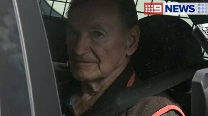 A 76-year-old man under arrest in relation to the cold-case murders of Barbara McCulkin and her two children. Photo: Nine News