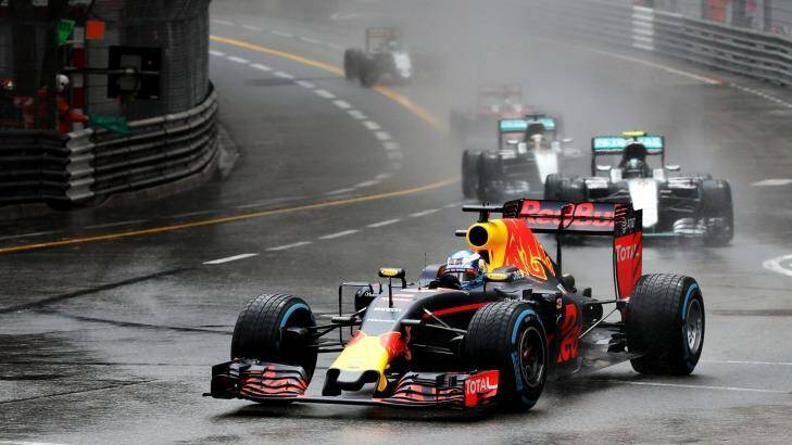 Ricciardo prior to being called in to pit.   Photo: Mark Thompson/Getty Images