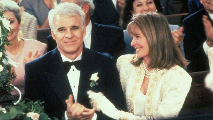 Steve Martin with Diane Keaton in <i>Father of the Bride</i>.