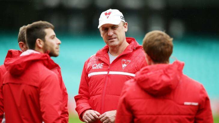 Top bloke: John Longmire cares about his players on and off the field. Photo: Matt King