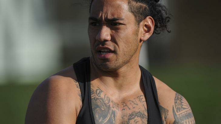 Joe Tomane has played his last game for the Brumbies. Photo: Graham Tidy