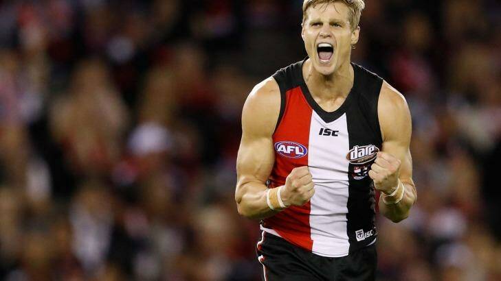 Still going strong: Saints skipper Nick Riewoldt. Photo: AFL Media/Getty Images