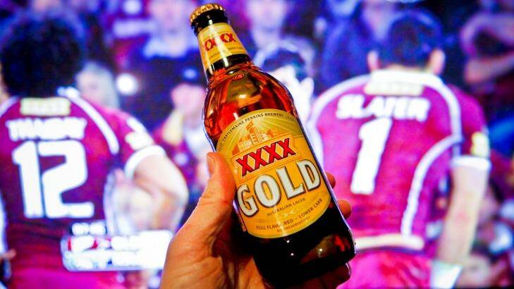 Thousands of State of Origin fans will enjoy the game with a beer. Or four. Photo: Glenn Hunt