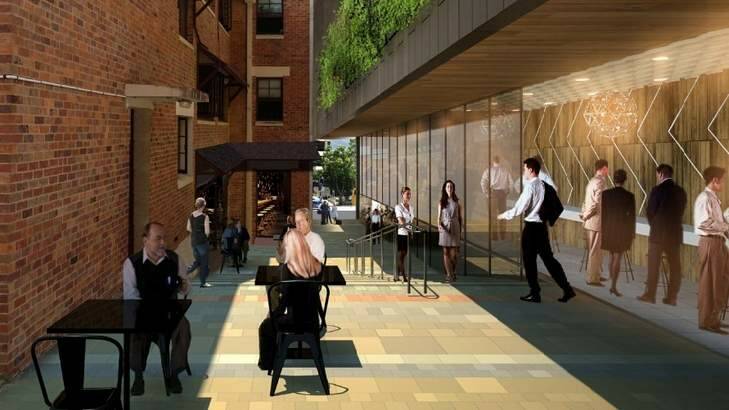 The complex would have ground-floor space for shops, cafes and restaurants. Photo: Supplied