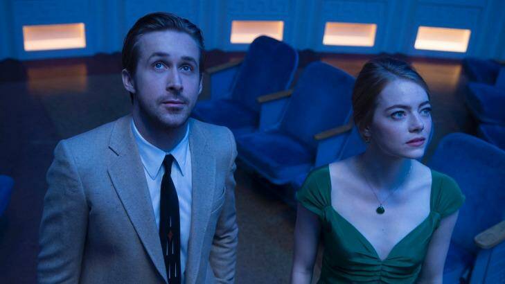 Surprise negativity: Ryan Gosling and Emma Stone play idealists struggling against reality in <i>La La Land</i>. Photo: Dale Robinette
