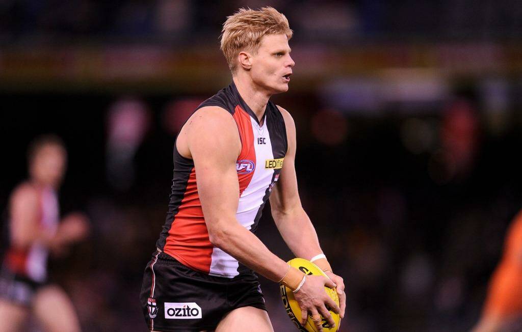 Nick Riewoldt comfortably topped the Saintsâ?? goalkicking with 49, and led the competition for marks with 191. Photo: Sebastian Costanzo